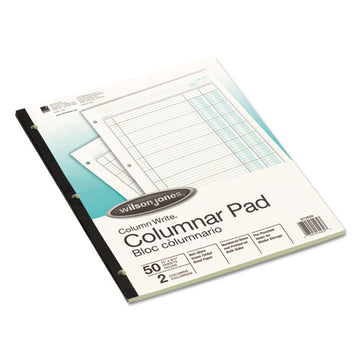 Wilson Jones® Accounting Pad, (5) 8-unit Columns, 8.5 X 11, Light Green, 50-sheet Pad freeshipping - TVN Wholesale